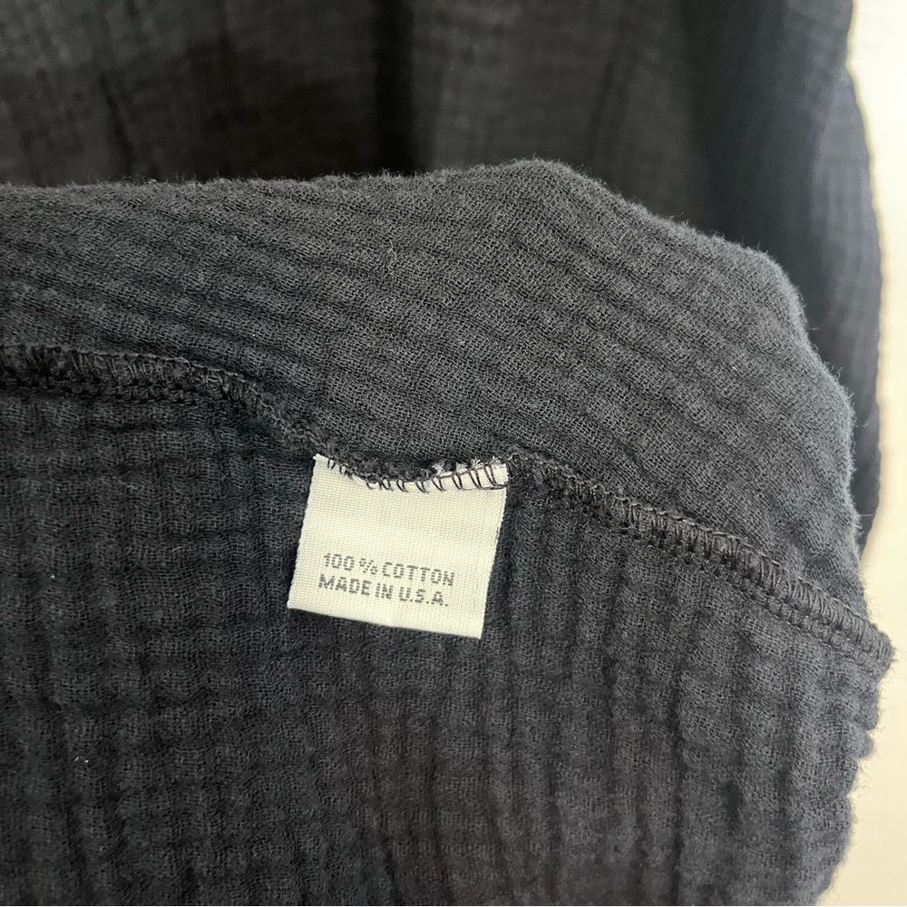 Bryn Walker Cotton Gauze Black Maxi Dress Size Medium Minimalist Sustainable - Picture 10 of 10